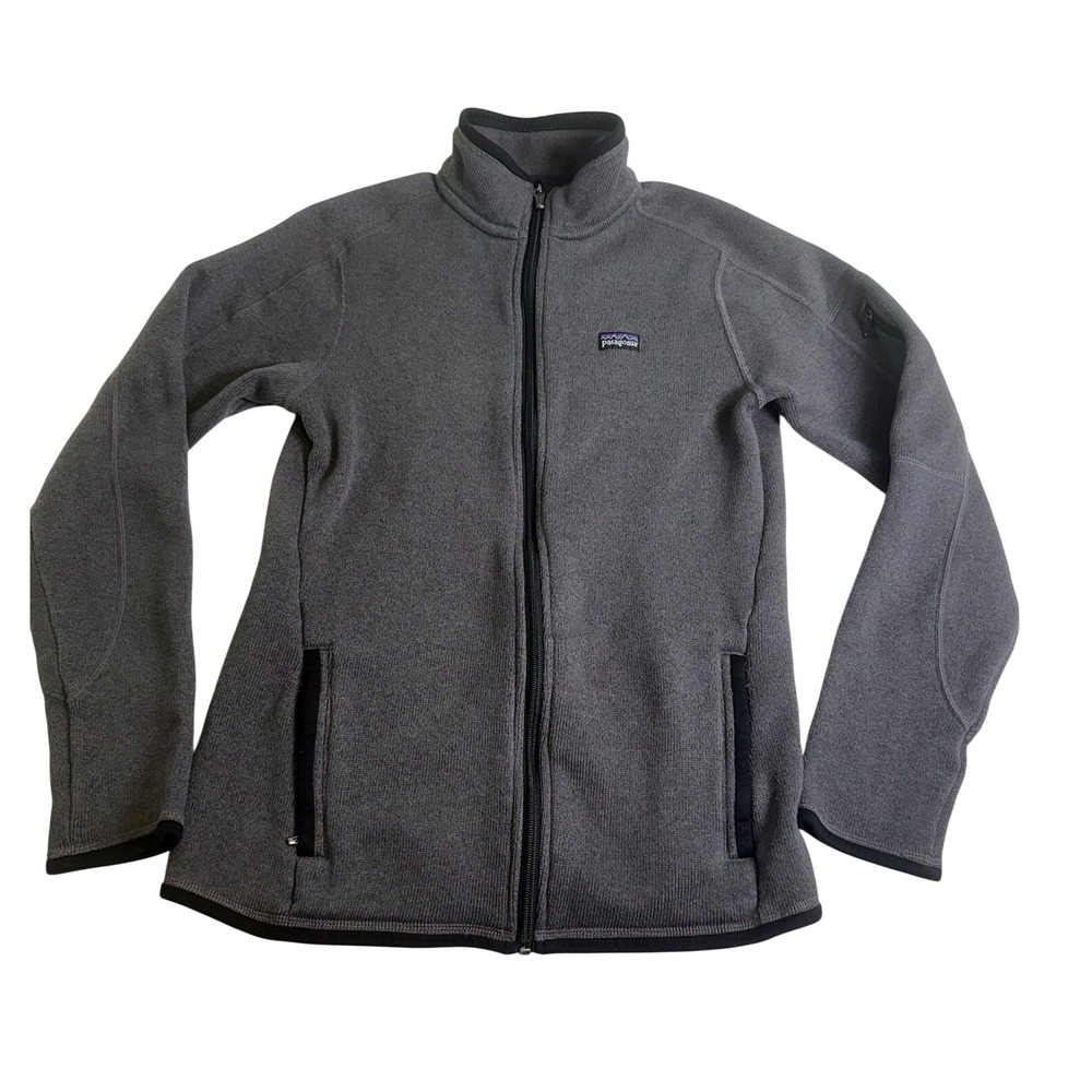 Patagonia Better Sweater Jacket Womens M Gray Excellent Full Zip Fleece 25541